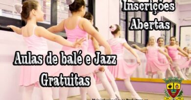 Administração Municipal de Dona Emma oferece aulas gratuitas de balé e jazz