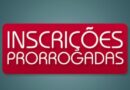 INSCRIÇÕES PRORROGADAS